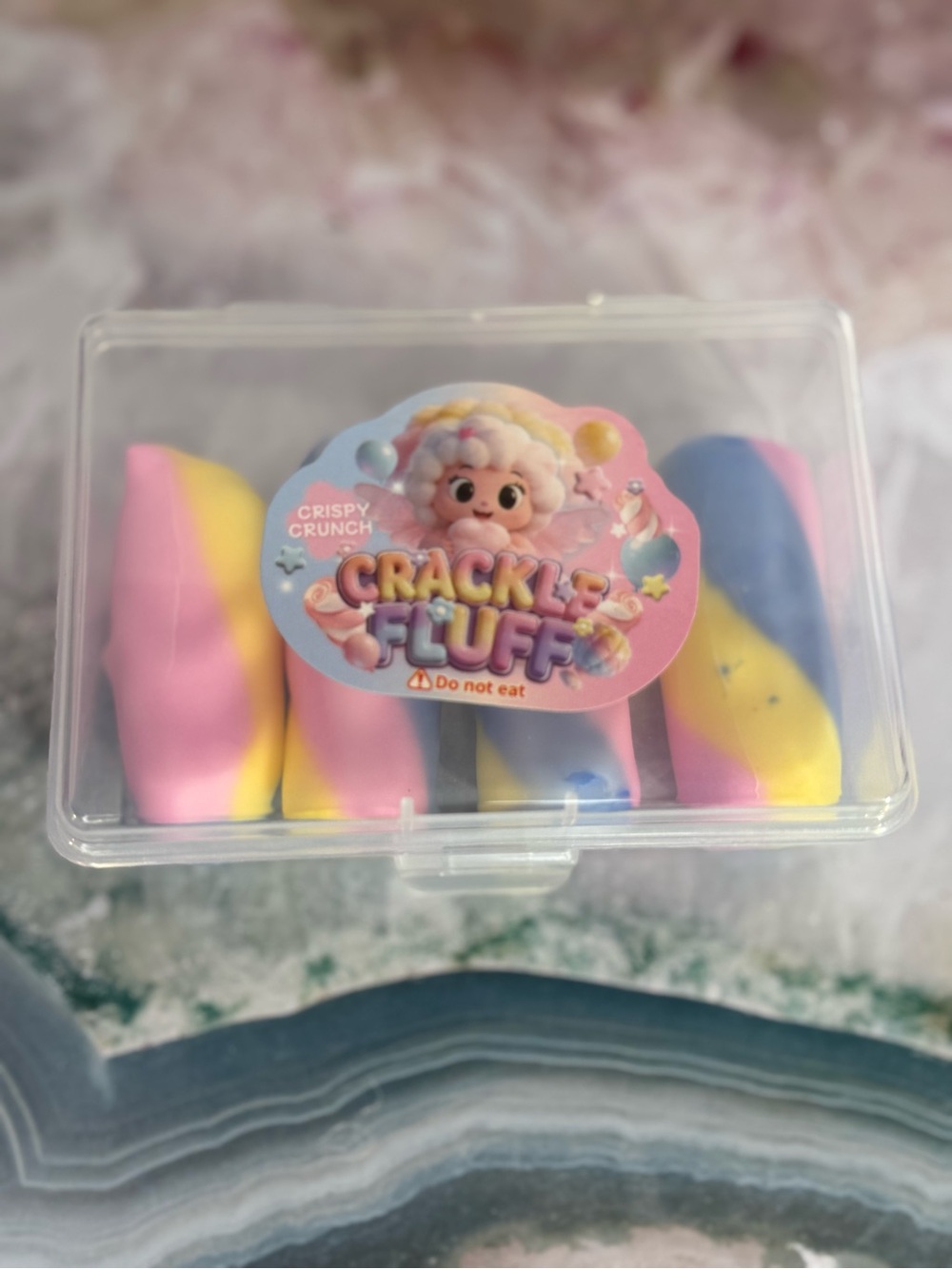 Kids Sensory Squeeze Toy - Pastel Pink, Blue & Yellow